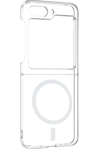 Samsung Uyumlu Galaxy Z Flip 5 Kamera Korumalı M-safe Şarj Özellikli Şeffaf Zore London Sert Pc Kapak - Şeffaf Şeffaf