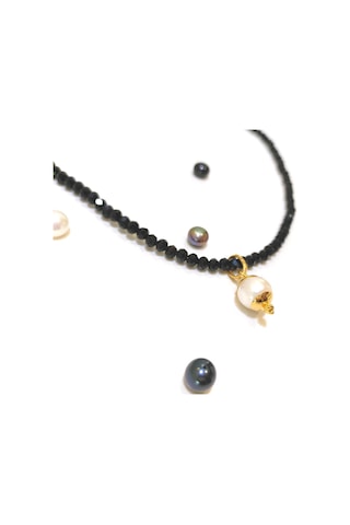 Altın Ürünler 10 - 5 MM Antik İnci Taşlı Kolye Ucu