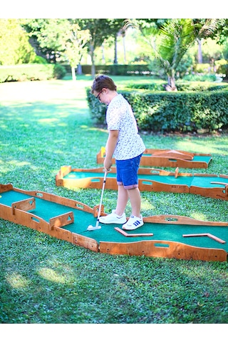Mandu Ahşap Çocuk Mini Golf Seti Ahşap Rengi