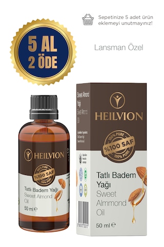 Tatlı Badem Yağı %100 Saf Ve Doğal Soğuk Sıkım Kaş & Kirpik Bakımı,e Vitamini 50 ML