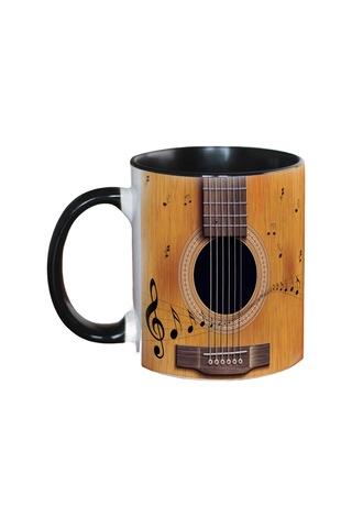 Yenilik Müzik Seramik Kahve Kupa Müzik Notu Öğretmen Müzisyen Gitar Tutkunları İçin Seramik Gitar Kahve Kupası Çok Renkli