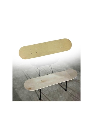 Pazly Suntek Çocuklar İçin Kendin Yap Boş Kaykay Tahtası 60cmx15cm Ahşap Gezinti Çok Renkli