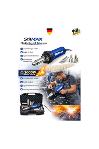 Stilmax Stl2000prm 2000w Plastik Kaynak Tabancası Tampon Plastik Tamir Onarım Makinesi Seti