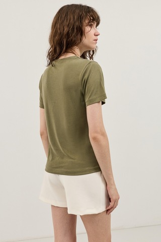 Antioch Modal Karışımlı T-shirt Haki