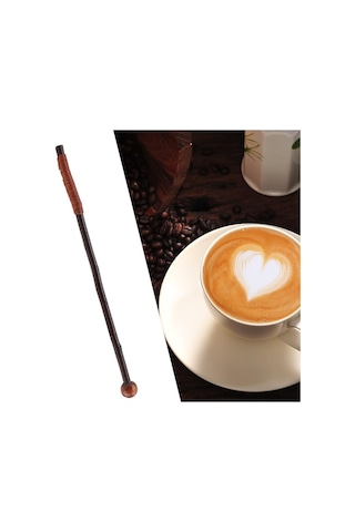 Japon Tarzı Vintage Ahşap Yeniden Kullanılabilir Karıştırıcı Süt Kahve Bal İçin Karıştırma Çubuğu Sopa