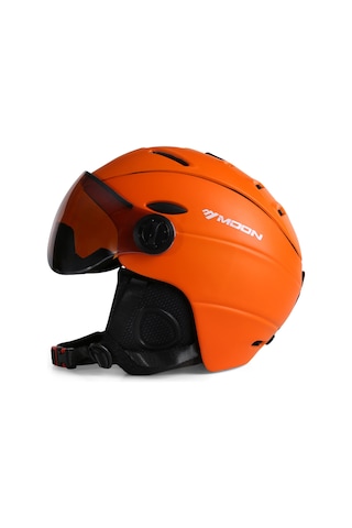 Moon Turuncu Kayak Kaskı Ayrılabilir Buğu Önleyici Gözlüklü Kalıp Y18474c-l L Turuncu