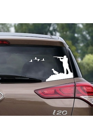 Avcı Duvar Sticker Avcı Sticker Ördek Avı Araba Sticker