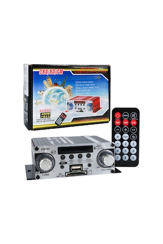 Magicvoice Yw-191l 12 Volt 100 Watt Motosiklet Bluetooth Amfi Usb Sd Kart 2 Kanal Pazarcı Anfi 125x95x40mm Mini Anfi