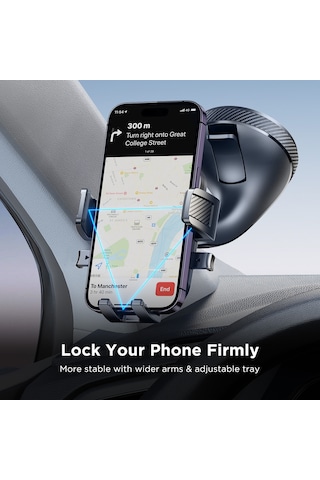 Joyroom Jr-ok6 Araç Ön Cam Telefon Tutacağı Siyah