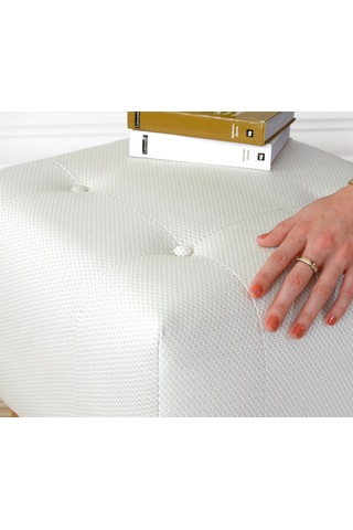 Lorencehome Tomp Puf - Krem / Lorence Home