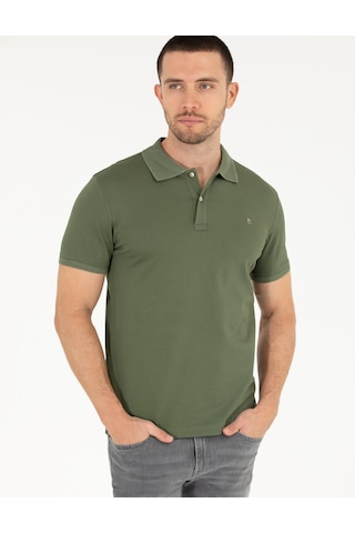 Pierre Cardin Erkek Haki Basic Tişört 50262665-vr027 Haki