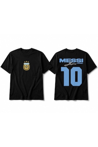 Hesco Messi Baskılı Tshirt Siyah