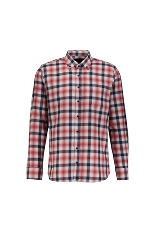 Finesuits Erkek Flanel Gömlek 2422204011.flcdr Kırmızı