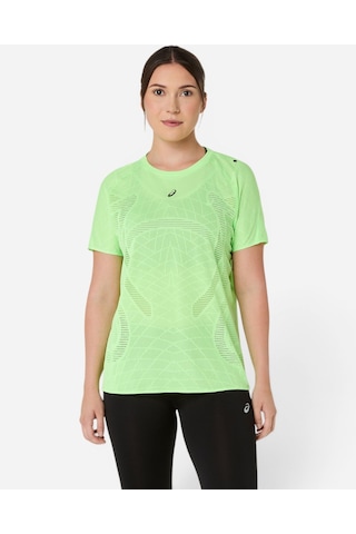 Asics Metarun Ss Top Kadın Yeşil Kısa Kollu Tshirt 2012d418-300