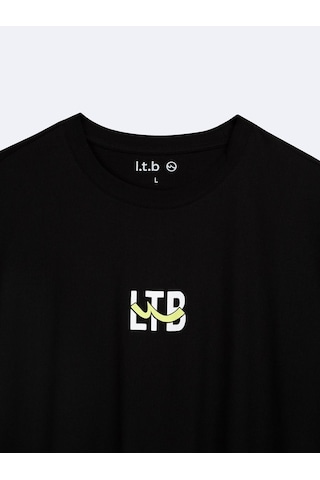 Ltb Lekeda Logo Baskılı Siyah Erkek Kısa Kol T-shırt Siyah