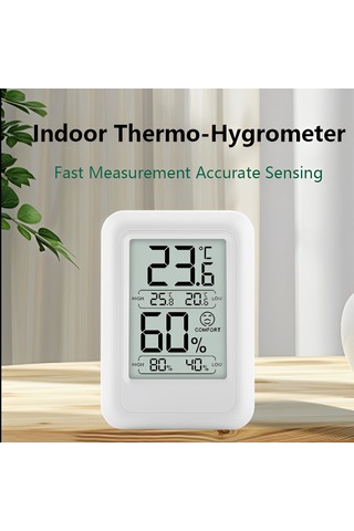 Geeroyoo Ts-ft0400 Sıcaklık Ve Nem Kayıt Fonksiyonlu İç Mekan Yüksek Hassasiyetli Dijital Sıcaklık Ve Nem Ölçer