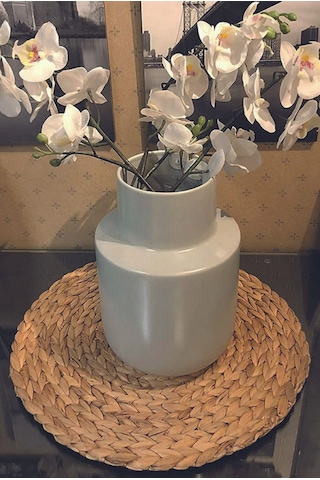 6'lı Amerikan Servis Hasır Supla Bambu Büyük Amerikan Servis Bej