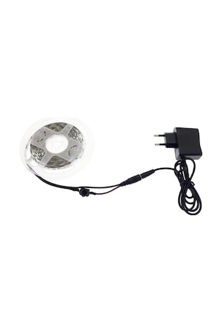 3 Çipli Günışığı Şerit Led 4 Metre 12v Adaptör Kuruluma Hazır Anahtarlı Set