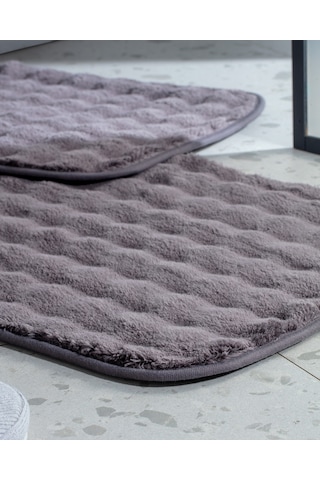Madame Coco Reflet Bubble 2'li Banyo Paspası - Antrasit8684427127896 Gri