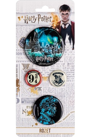 Bakgelal Harry Potter Lisanslı Rozetleri, Hogwarts Temalı Koleksiyonluk Metal Rozet, Harry Potter Hayranları İçin 9 Üç Çeyrek Koleksiyonu - Bgahpozet009 Çok Renkli