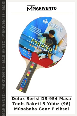 Delux Serisi Ds-954 Masa Tenis Raketi 5 Yıldız 96 Müsabaka Genç Fiziksel