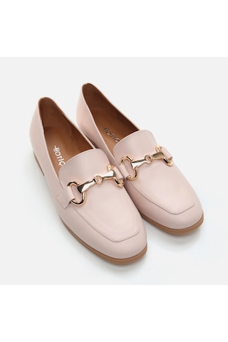 Hotiç Hakiki Deri Pudra Kadın Loafer 01ayh285080a700 Pudra