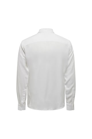 Only & Sons Erkek Viskon Gömlek 22027792 Beyaz