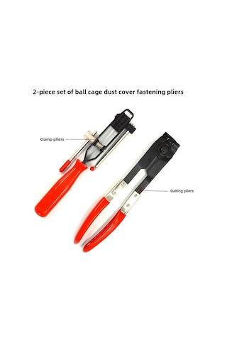 Springsun Ruichi Cr-v Çelik 230mm Toz Koruyucu Klips Pensi - 2 Adet, Klips Sabitleme Ve Demontaj Aracı, 0.48kg Hafif Tasarım