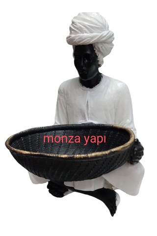 Hint Figürlü Sepetli Biblo Havluluk Beyaz