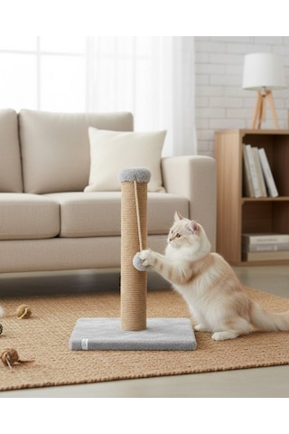 Reyo Pet Kedi Tırmalama Tahtası Gri 42 Cm