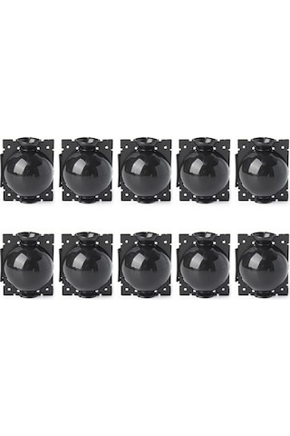 Geeksen Bitki Klonlama Kutusu - Ağaç Ve Çiçek Sapları İçin Kök Geliştirici, Sert Plastik, 8cm Orta Boy, Siyah, 10 Adet Set