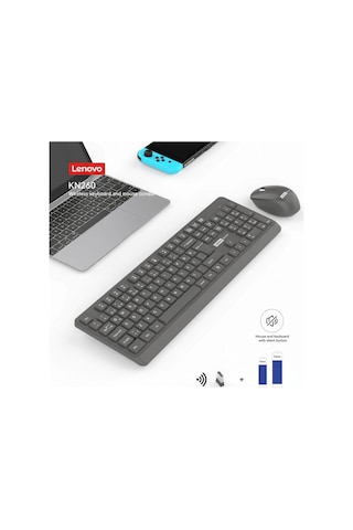 Kn260 Kablosuz Klavye Mouse Set Sessiz Siyah 870042257 Optik