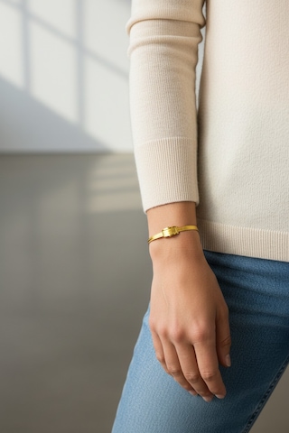 Çiğdem Gürel Kuyumculuk 8 Ayar 3 Sıra Trabzon Hasır Altın Bileklik Açık Sarı