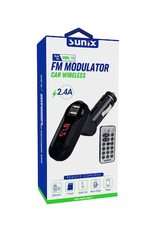 Sunix 2.4a Kumandalı Araç Modülatörü Mdl-11