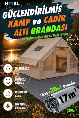 Güçlendirilmiş Su Geçirmez Kamp Ve Çadır Altı Brandası - 17m2 Çadırlar İçin 5m 4m Güçlendirilmiş Su Geçirmez Kamp Ve Çadır Altı Brandası - 17m2 Çadırlar İçin 5m 4m