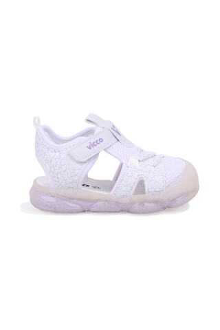 Vicco Monrovia 321b24y211 Beyaz Ortopedik Günlük Işıklı Kız Çocuk Spor Sandalet
