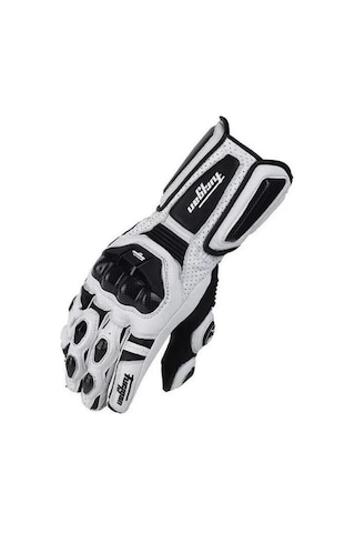 Ambition Motosiklet Enduro Yarış Eldiveni Beyaz