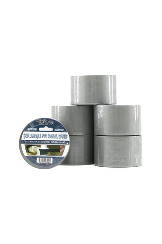 İbico İ13-099 Çok Amaçlı Pvc Kanal Bandı Bant 48mmx20mt Su Geçirmez Gri - 6'li Paket