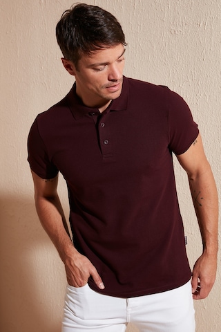 Buratti Pamuklu Regular Fit Düğmeli Erkek Polo Yaka T Shirt 5902127 Vişne