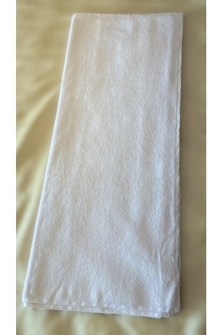 Ağcabay Tekstil Otel Tipi %100 Pamuk Beyaz Banyo Havlusu 90x150 Ebat 700gr