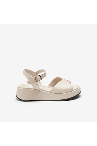 Burro Sandalet Kadın 04m2 Frau Wıth Ankle Strap Beyaz