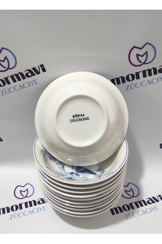Güral Porselen Kuş 12 Adet 14 Cm Çorba Kase