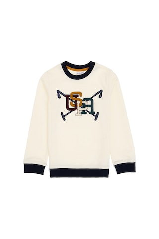 U.s. Polo Assn. Erkek Çocuk Sweatshirt 50315807-vr256 İnci
