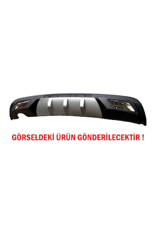Hyundai ix35 Difüzör Arka Tampon Eki 2 Egzoz Çıkışlı Gri