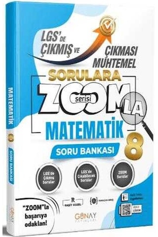 8. Sınıf Lgs Matematik Zoom Serisi Çıkması Muhtemel Soru Bankası Günay Yayınları