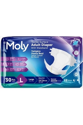 Moly Hasta Bezi Belbantlı Large 30'lu