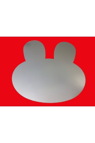 Sıa Aynalı Duvar Süsü (Sticker) Tavşan Şekilli