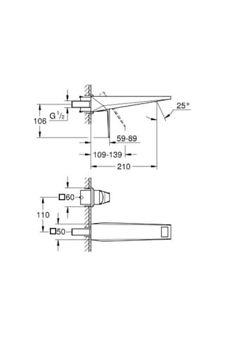 Grohe Allure Brilliant İki Delikli Lavabo Bataryası L Gümüş - 29403000