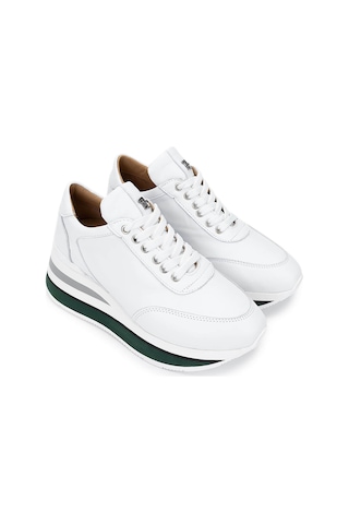 Tamer Tanca Kadın Hakiki Deri Beyaz Sneakers & Spor Ayakkabı 923 1200 Bn Ayk Y25 Beyaz Dr Beyaz