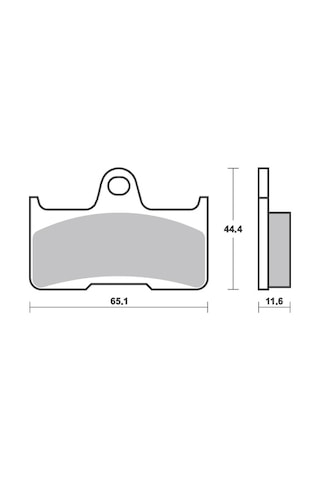 Bak Brakes Fmb-054-s Segway, Cf Moto Atv Utv. Arka Fren Balatası Yarı Sinter Kalite